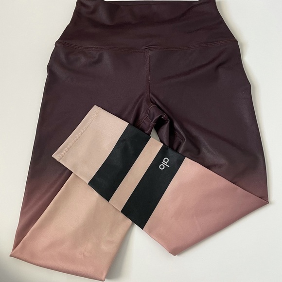 Alo Airbrushed Purple and Pink Leggings - Picture 5 of 6